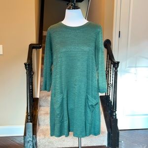 abercrombie and fitch green sweater dress with pockets MP